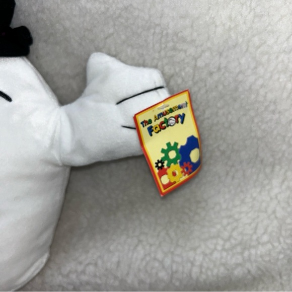 Ghost plush top hat vintage Halloween decor 12" The Amusement Factory with tag - Picture 5 of 11